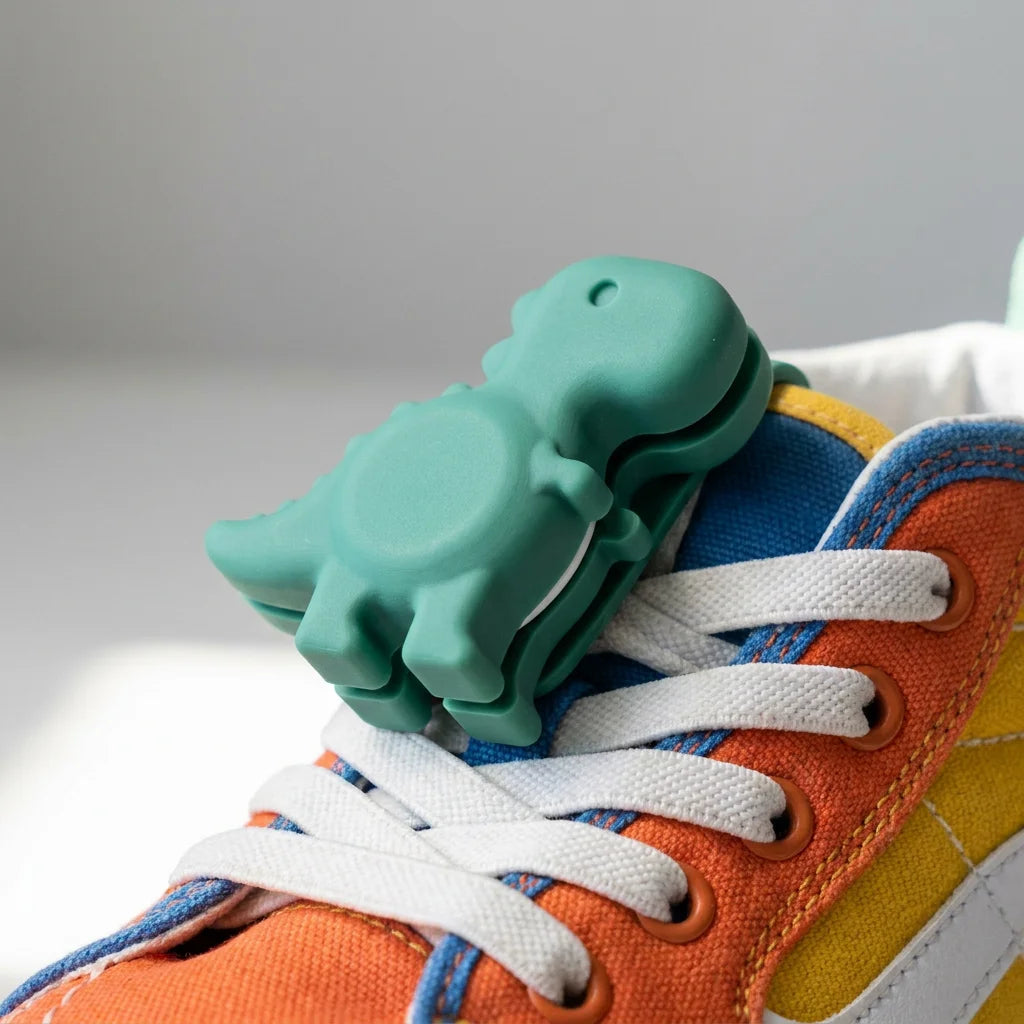 Tiny Tracks™ Stealth AirTag Shoelace Clip - Waterproof Child Safety GPS Tracker Case (2-Pack)